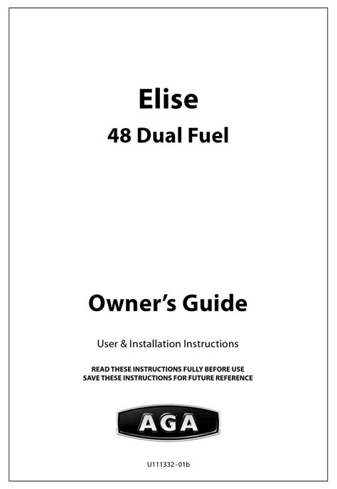 aga elise 48 dual fuel lp conversion kit instructions|aga ael481dfss manual.